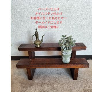 ウッドプランター　多肉植物　植物棚(その他)