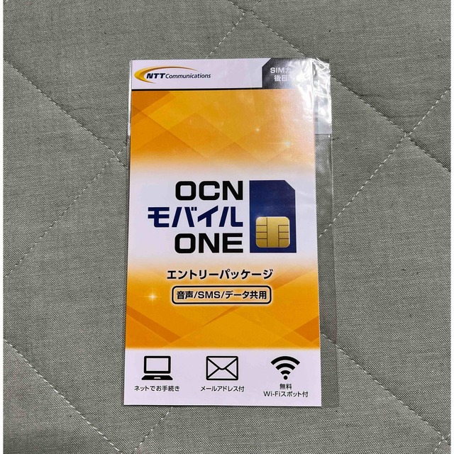 OCNモバイルONE SIMカード エントリーパッケージ スマホ/家電/カメラのスマートフォン/携帯電話(その他)の商品写真