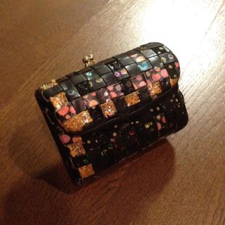 ツモリチサト(TSUMORI CHISATO)のキラキラ◯ブラック財布(財布)