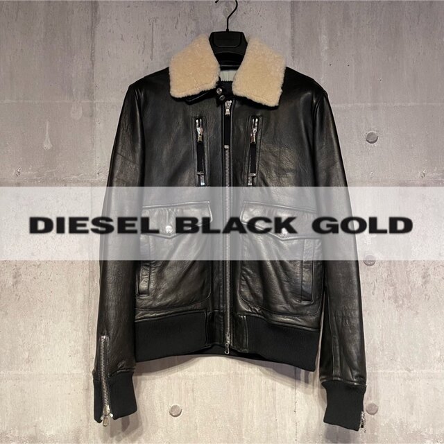 ブランド品専門 DIESEL BLACKGOLD 革ジャン | artfive.co.jp