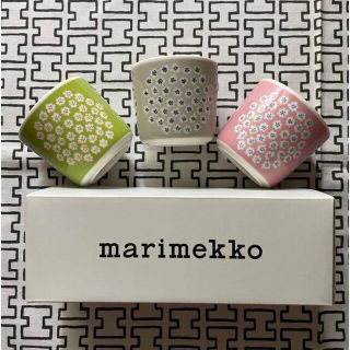 マリメッコ(marimekko)のマリメッコ ラテマグ　プケッティ ピンク ベージュ マグカップ　廃盤(グラス/カップ)