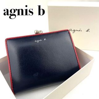 アニエスベー(agnes b.)の『agnis b』ツートーン ウォレット 折財布 ロゴ(財布)