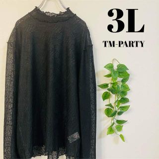 TM-PARTY レース風カットソー 4L(カットソー(長袖/七分))