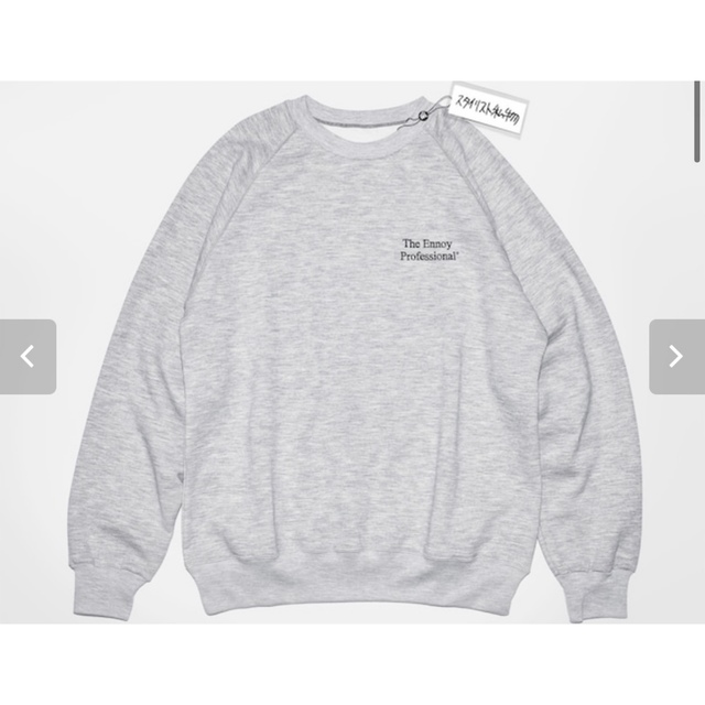 ennoy スタイリスト私物 CREW SWEAT スウェット GRAY グレー-