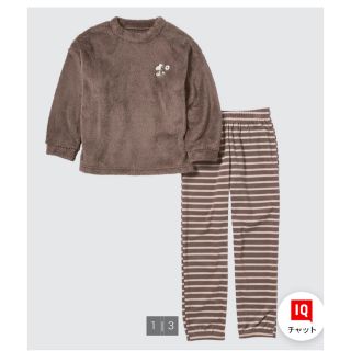 ユニクロ(UNIQLO)の新品未使用　UNIQLO フリースセット　140(パジャマ)