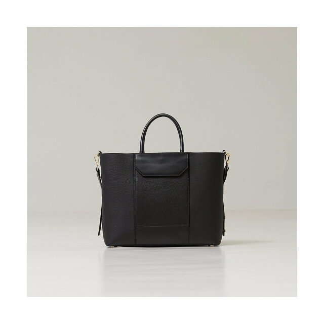 ブラック】Ane/ミニバッグドッキングレザーA4トートBAG - トートバッグ