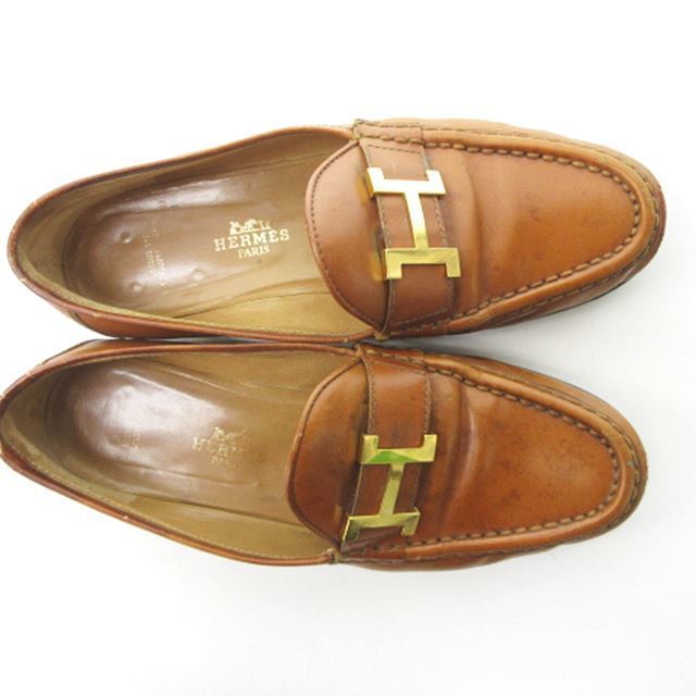 Hermes - エルメス HERMES コンスタンス ローファー ブラウン 約23cmの