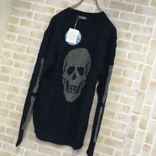 ヒステリックグラマー(HYSTERIC GLAMOUR)の【新品未使用タグ付き】HYSTERIC GLAMOUR スカル BONE(ニット/セーター)