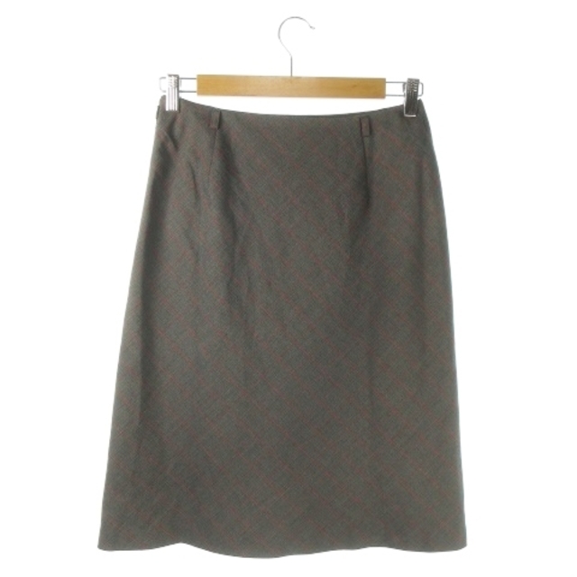 ICB(アイシービー)のアイシービー relax スカート フレア 台形 ミモレ チェック 6 グレー レディースのスカート(ロングスカート)の商品写真