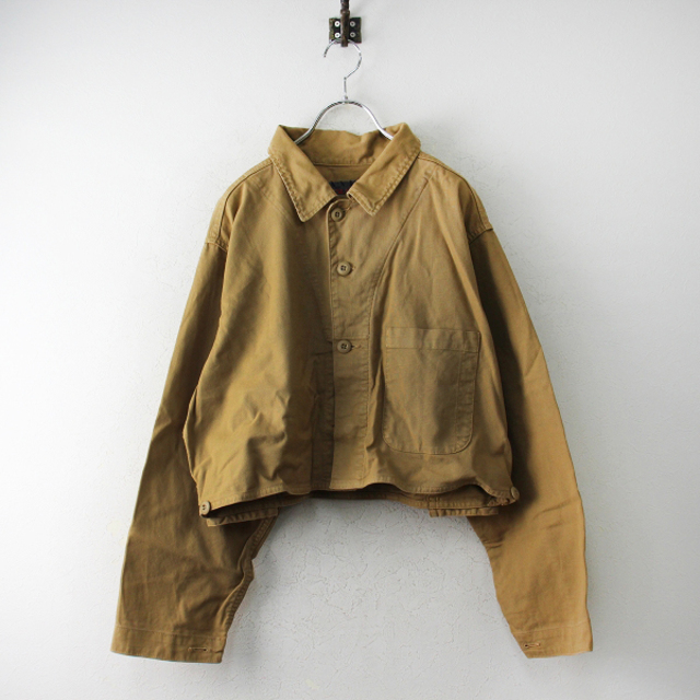 ジャケット/アウターRon Herman R.H.VINTAGE ロンハーマン ヴィンテージ Gunner Coverall ショート丈 カバーオールジャケット XS/キャメル【2400013060295】