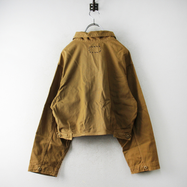 Ron Herman(ロンハーマン)のRon Herman R.H.VINTAGE ロンハーマン ヴィンテージ Gunner Coverall ショート丈 カバーオールジャケット XS/キャメル【2400013060295】 レディースのジャケット/アウター(その他)の商品写真