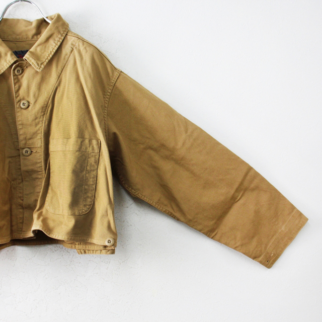 Ron Herman(ロンハーマン)のRon Herman R.H.VINTAGE ロンハーマン ヴィンテージ Gunner Coverall ショート丈 カバーオールジャケット XS/キャメル【2400013060295】 レディースのジャケット/アウター(その他)の商品写真