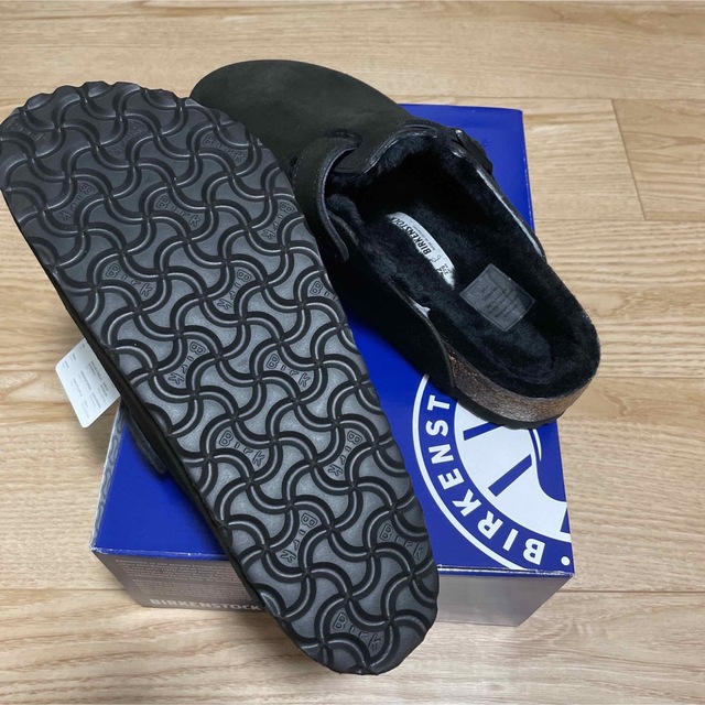 新品 ビルケンシュトック Boston 裏起毛 レザー サンダル 42 27.5
