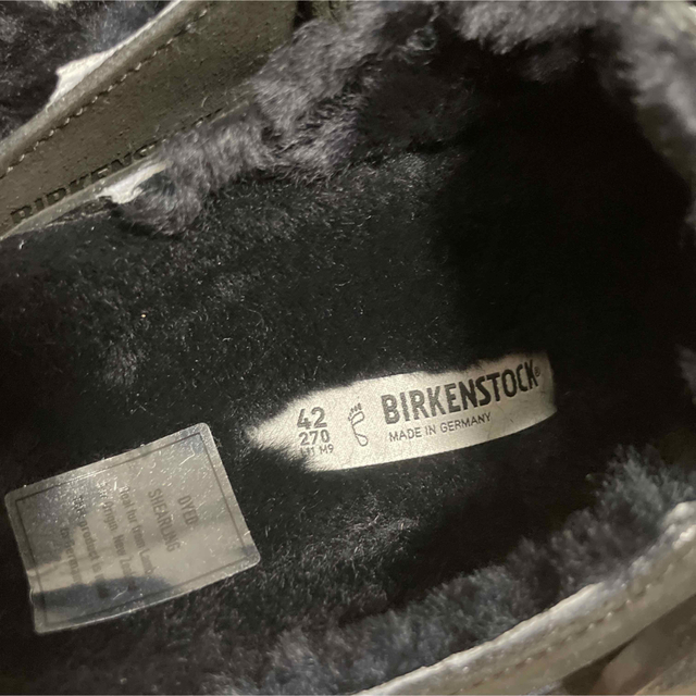 新品 ビルケンシュトック Boston 裏起毛 レザー サンダル 42 27.5