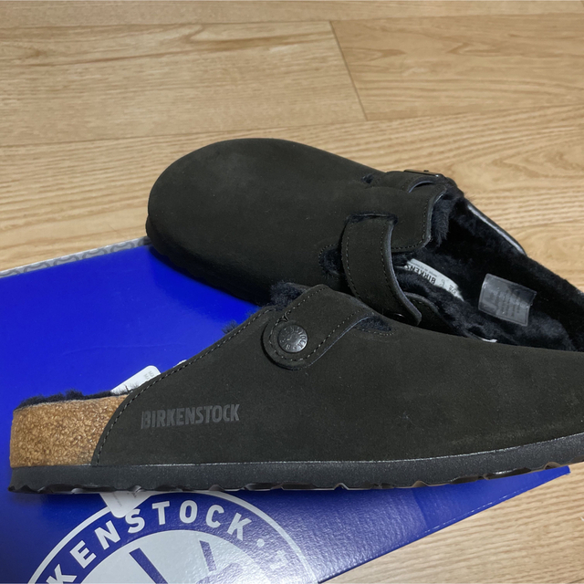 新品 ビルケンシュトック Boston 裏起毛 レザー サンダル 42 27.5