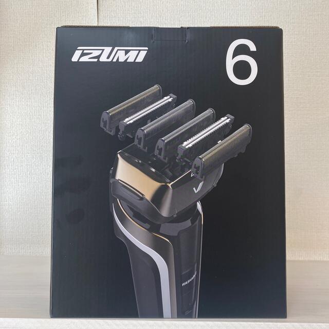 再入荷】 IZUMI IZF-V991-N 往復式6枚刃メンズシェーバー洗浄器付