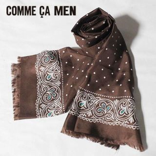 COMME CA MEN - 新品 コムサメン イタリー製 シルク100％ ストール