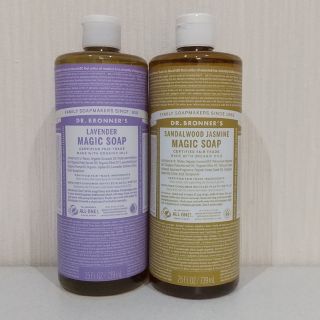 ドクターブロナー(Dr.Bronner)のマジックソープ  サンダルウッド&ジャスミン  ラベンダー  739ml(ボディソープ/石鹸)