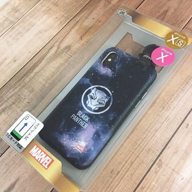 MARVEL(マーベル)のMARVEL ブラックパンサー iPhoneX/Xs 兼用 スマホケース スマホ/家電/カメラのスマホアクセサリー(iPhoneケース)の商品写真