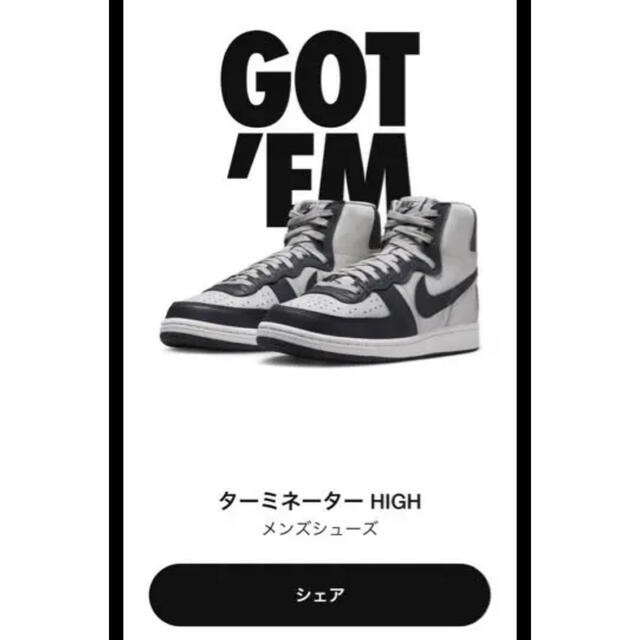 NIKE ターミネーター　HIGH OG 27cm