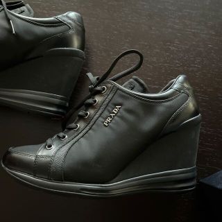 プラダ(PRADA)のPRADA スポーツ　黒　38サイズ(スニーカー)