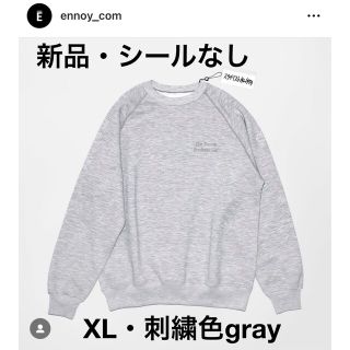 エンノイとスタイリスト私物 CREW SWEAT (GRAY)(スウェット)