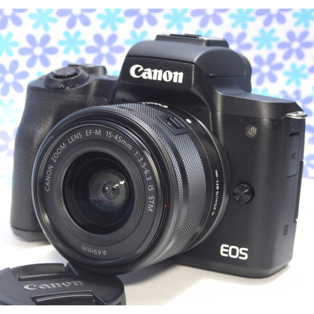 Wi-Fi &Bluetooth搭載☆Canon EOS kiss M☆極美品☆ - ミラーレス一眼