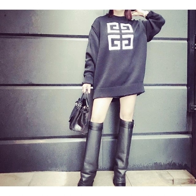 最前線の GIVENCHY - ジバンシー givenchy ジバンシィ ニット ロゴ