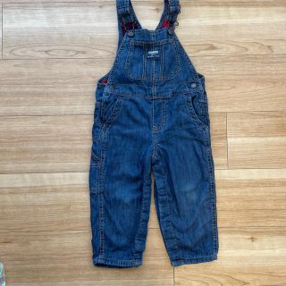 オシュコシュ(OshKosh)のサロペット デニム　90 チェック(パンツ/スパッツ)