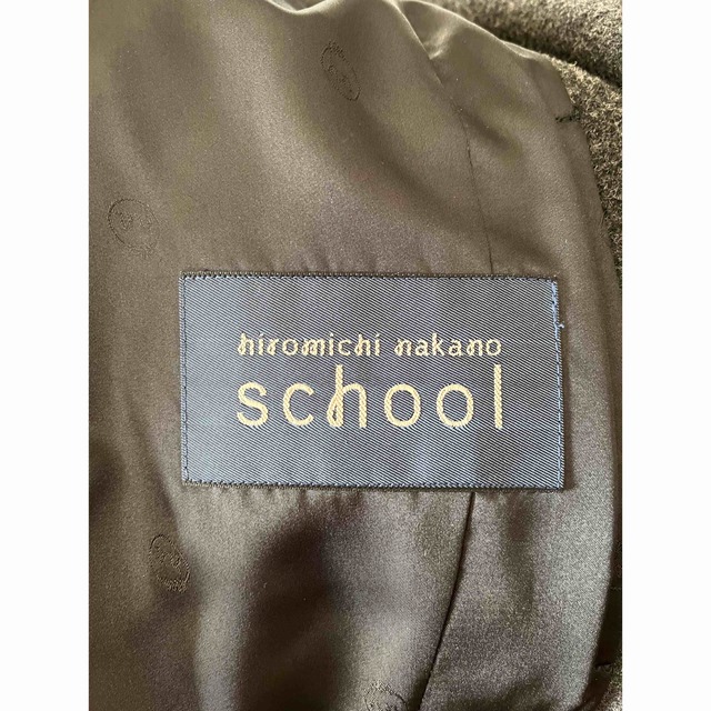 HIROMICHI NAKANO(ヒロミチナカノ)のスクールコート　Hiromichi Nakano Lサイズ　チャコールグレー レディースのジャケット/アウター(ピーコート)の商品写真