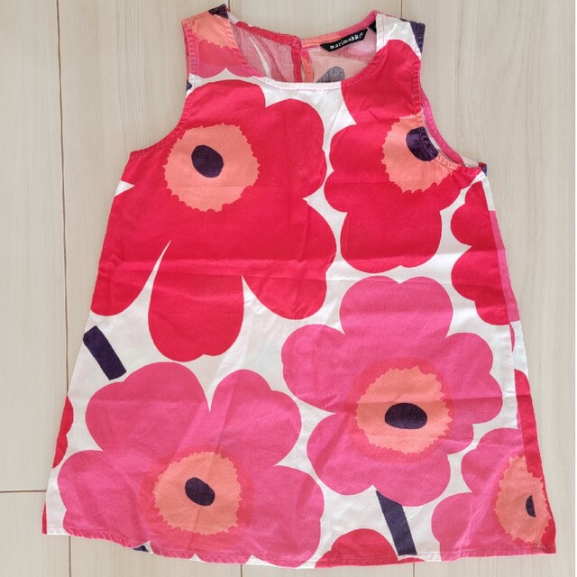 marimekko(マリメッコ)のマリメッコ　ワンピース　キッズ 90 95 キッズ/ベビー/マタニティのキッズ服女の子用(90cm~)(ワンピース)の商品写真