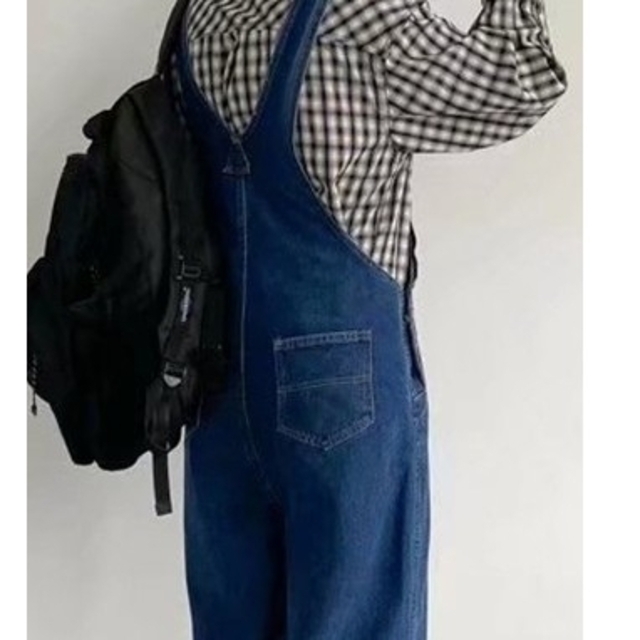 サロペット デニム オーバーオール メンズのパンツ(サロペット/オーバーオール)の商品写真