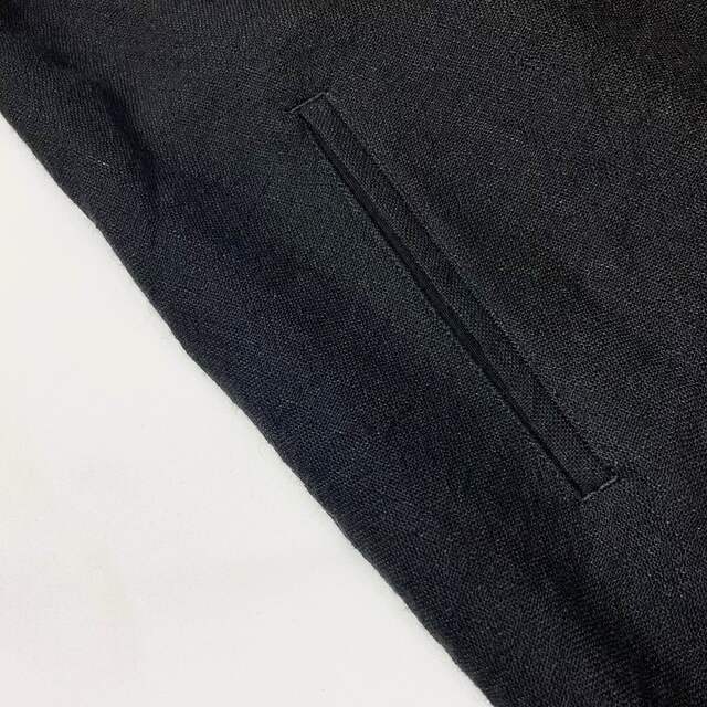 Y's - Y's 20PRE ウールギャバ 異素材切替 ノースリーブワンピース 黒1
