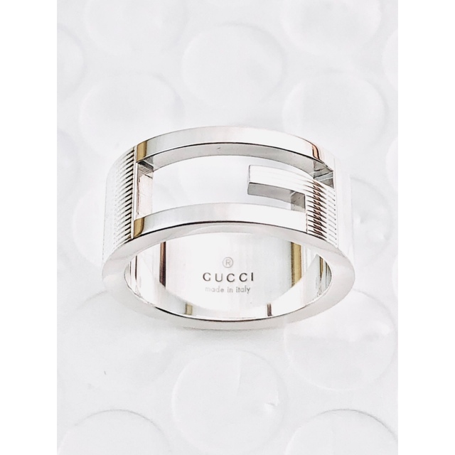 【超美品】GUCCI Gリング(実寸8号)指輪 男女兼用 シルバー925 【超美品】GUCCI Gリング(実寸8号)指輪 男女兼用 シルバー925
