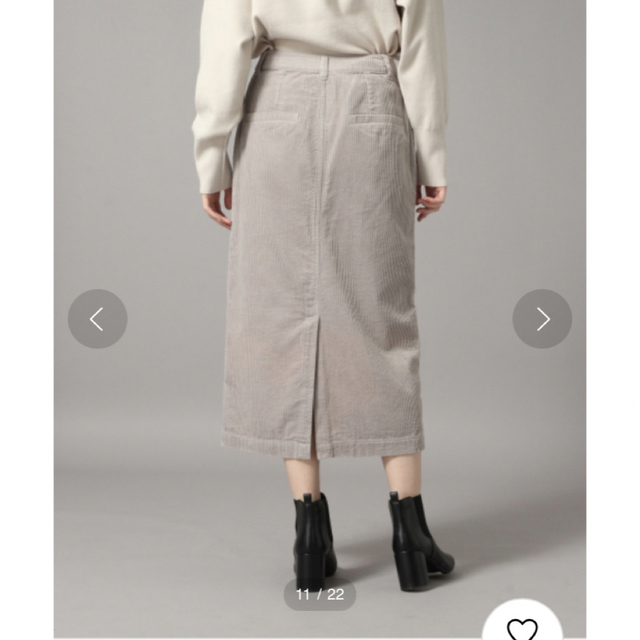 LOWRYS FARM(ローリーズファーム)のローリーズファームＵＳＡコットンコーデュロイスカート  レディースのスカート(ひざ丈スカート)の商品写真