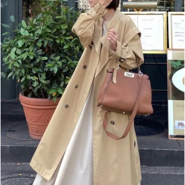 CLANE 2WAY SQUARE SLEEVE TRENCH COAT