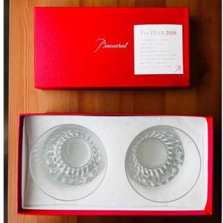 バカラ(Baccarat)の【美品】バカラ　フィオラ　2018年イヤータンブラー　ペアグラス(グラス/カップ)