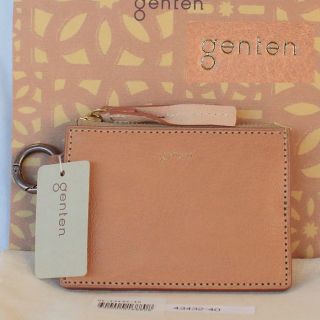 ゲンテン(genten)のgenten ゲンテン　☆未使用☆ ノード　小銭入れ　コンパクト財布　ベージュ　(コインケース)