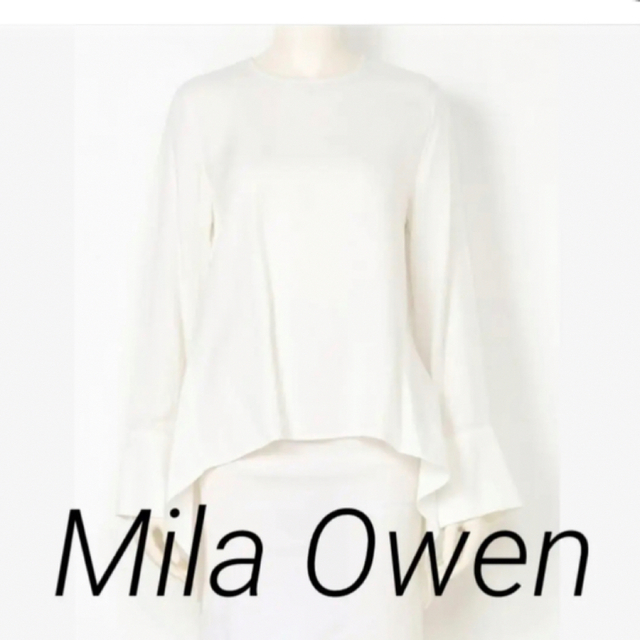 Mila Owen(ミラオーウェン)の【試着のみ】Mila Owen アシンメトリーブラウス レディースのトップス(シャツ/ブラウス(長袖/七分))の商品写真
