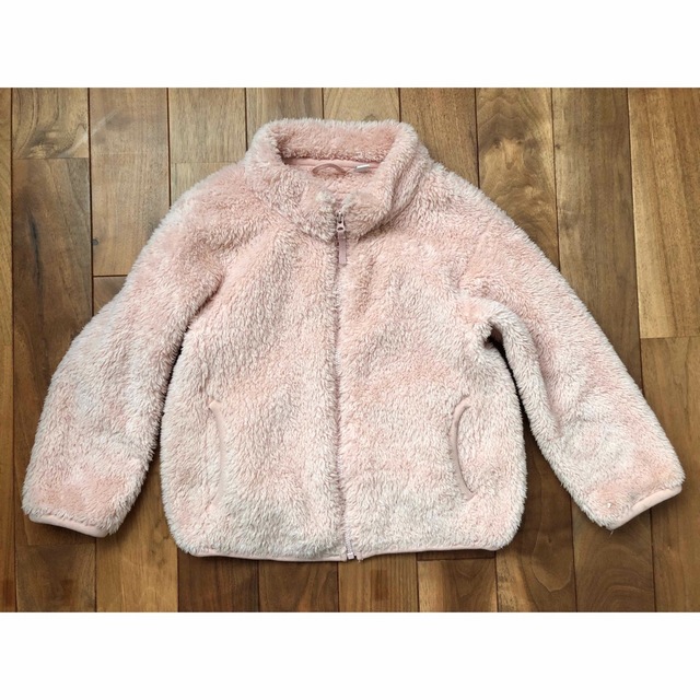 UNIQLO ファーリーフリースフルジップジャケット 110 ピンク 女の子 アウター 秋冬の通販 by Sunny's  shop｜ユニクロならラクマ