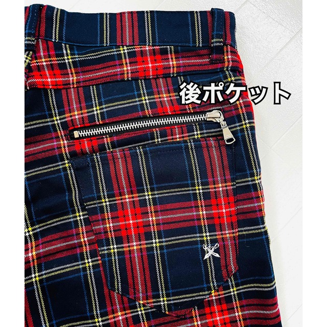 新品 GUILDE PRIME タータンチェック パンツ ストレッチ メンズ76