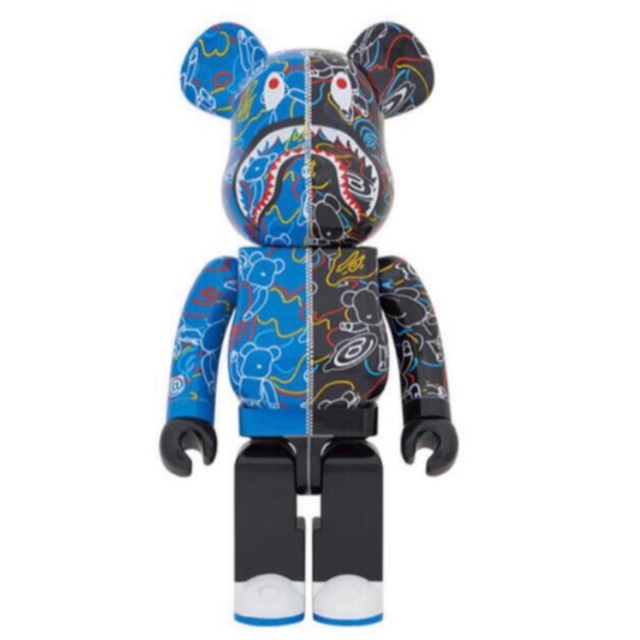 BAPE(R) BE@RBRICK LINE CAMO SHARK 1000％