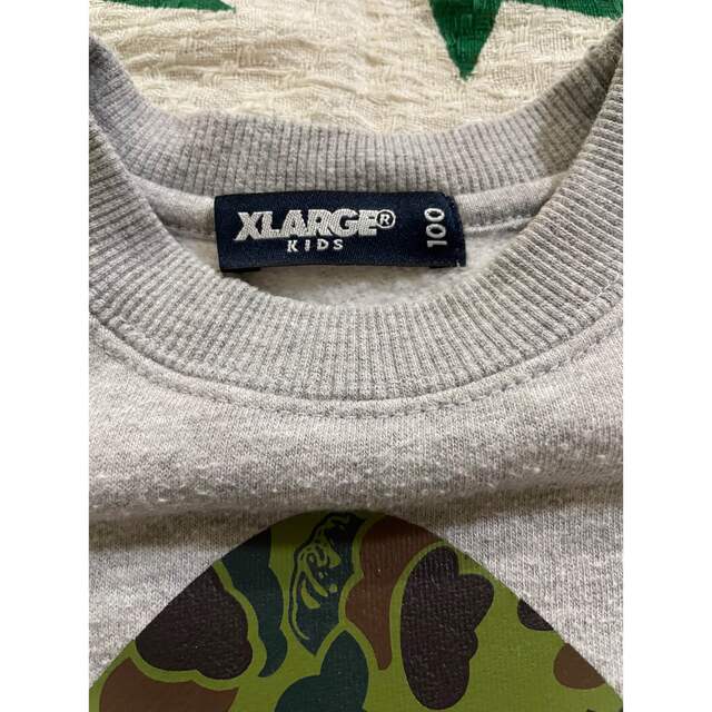 XLARGE(エクストララージ)の【XLARGE】size:100 裏起毛トレーナー　キッズ　子供服 キッズ/ベビー/マタニティのキッズ服男の子用(90cm~)(Tシャツ/カットソー)の商品写真