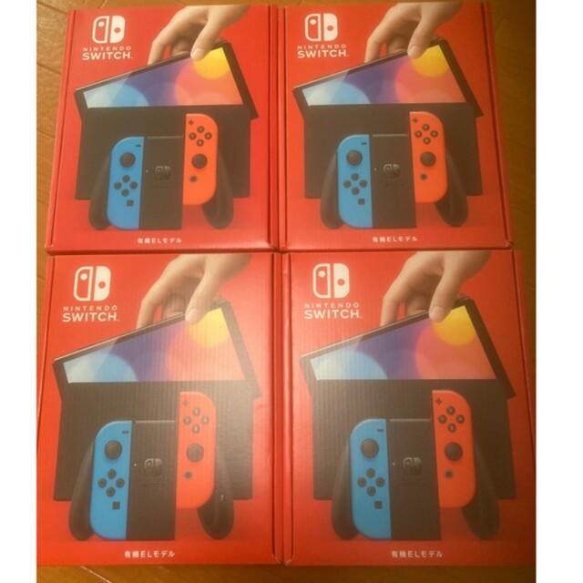 新品、未使用 任天堂Switch有機ELネオン×4