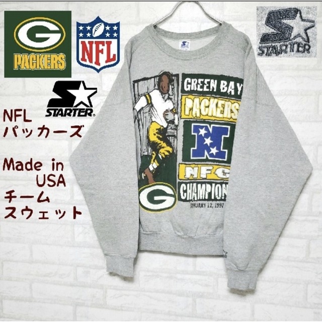 STARTER NFL グリーンベイ・パッカーズ スウェット 高品質の人気