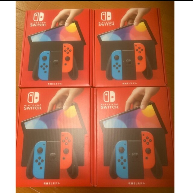 素敵な Nintendo Switch - 新品、未使用 任天堂Switch有機ELネオン×4