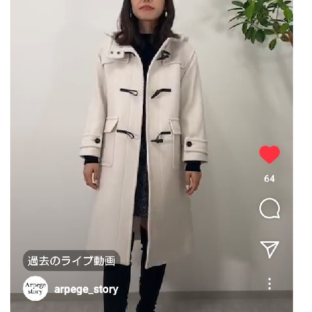 完売色✨新品タグ付き🏷️✨☘️Arpege story☘️ロングダッフルコート