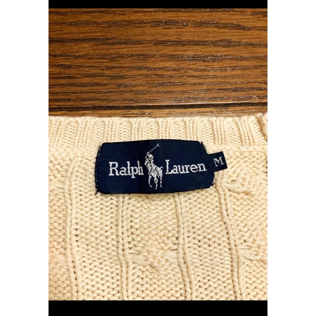 Ralph Lauren(ラルフローレン)のラルフローレン ラグラン袖 ケーブル ニット セーター  XL   NO793 レディースのトップス(ニット/セーター)の商品写真