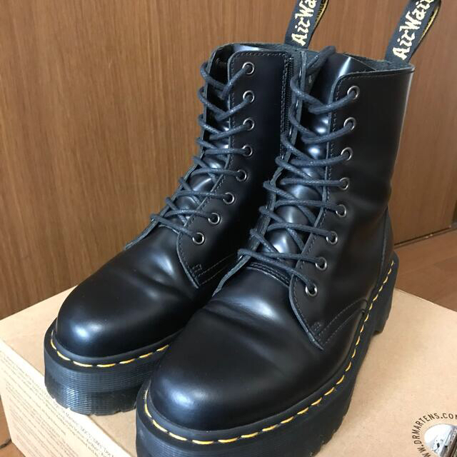 Dr.Martens UK5 黒 厚底 アギネス ドクターマーチン ブーツ