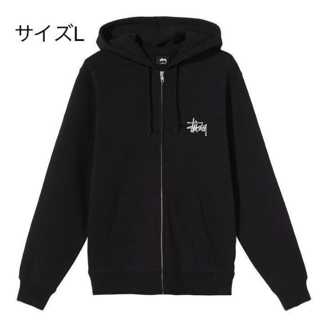 【新品・在庫少】stussy スウェット パーカー サイズL ブラック